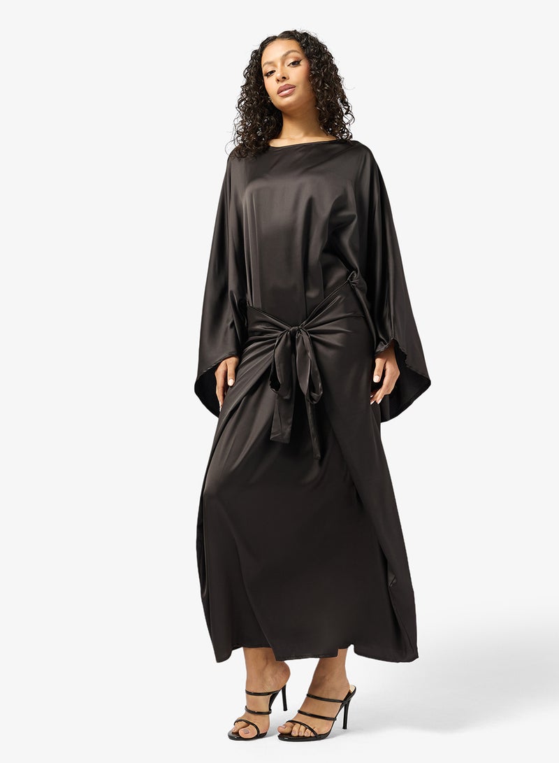 Ginger Draped Cape Top & Maxi Skirt Coord Set - Image 4